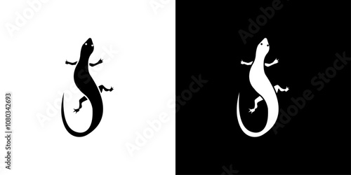 Lizard icon Outline sign symbol set