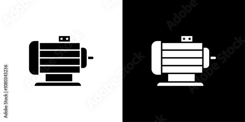 Motor icon Outline sign symbol set