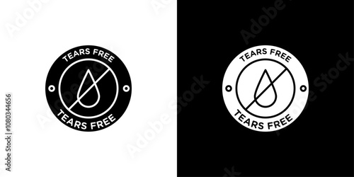 Tears free icon Outline sign symbol set