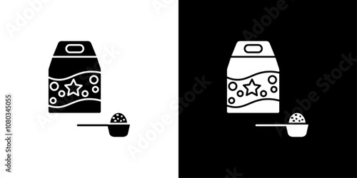 Washing powder icon Outline sign symbol set