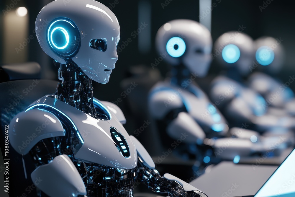 Robots Typing in High-Tech Office Robots Typing in High-Tech Office