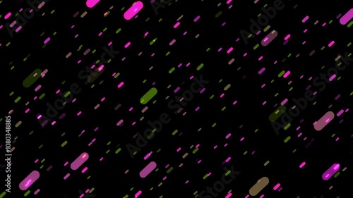 Abstract Background with Diagonal Lines of Pink, Green, and Brown