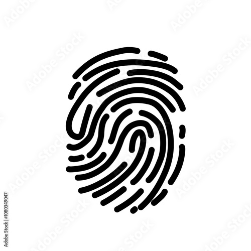 Fingerprint Line Icon