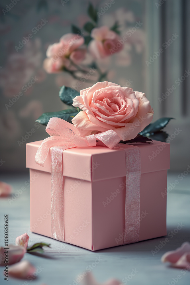 A gift with roses for wedding or valentines day A gift with roses for wedding or valentines day