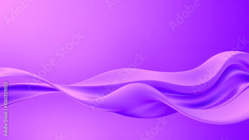 3D Abstract purple gradient background generative ai, purple silk background