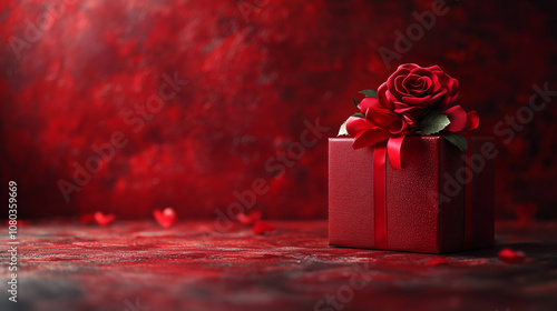 Red Background for valentines day  photo