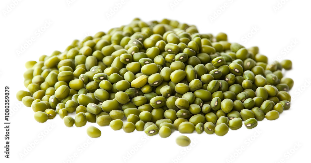 Mung bean seeds isolated on transparent background Mung bean seeds isolated on transparent background