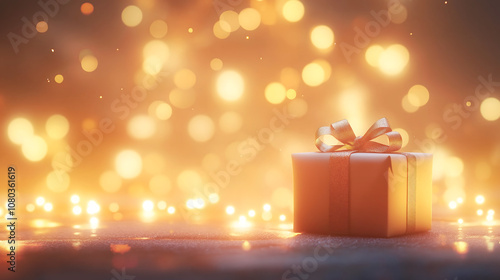 Christmas and New Year background. Christmas tree, gifts, pine cones and other elements