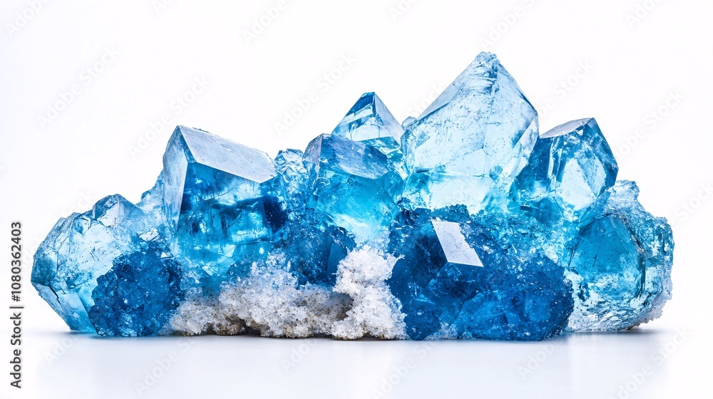 Celestial Azure: A Captivating Display of Crystalline Structures, Glimmering with Icy Hues and Translucent Facets Celestial Azure: A Captivating Display of Crystalline Structures, Glimmering with Icy Hues and Translucent Facets