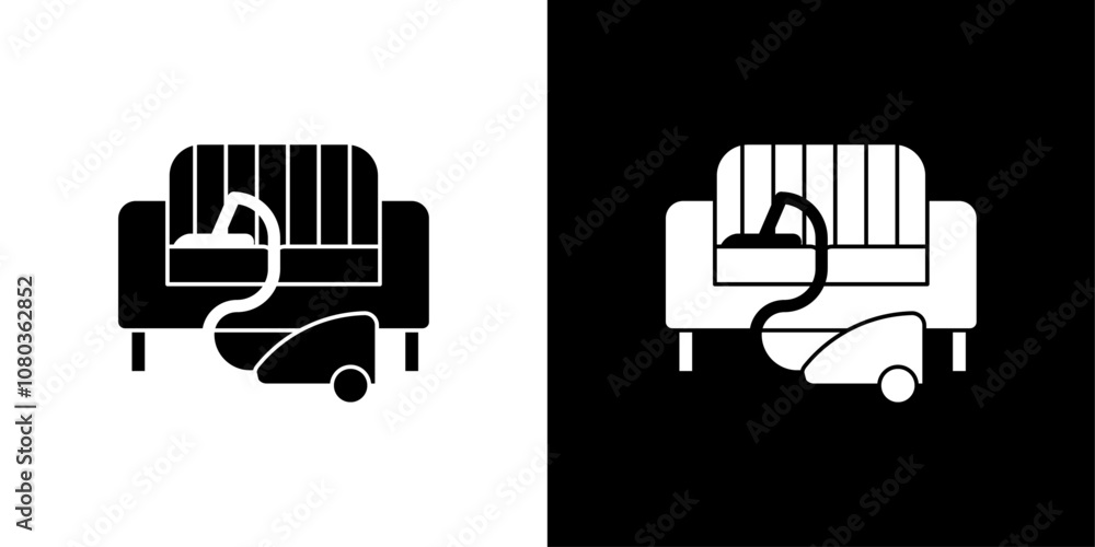 Furniture dry cleaning icon linear logo isolated Furniture dry cleaning icon linear logo isolated