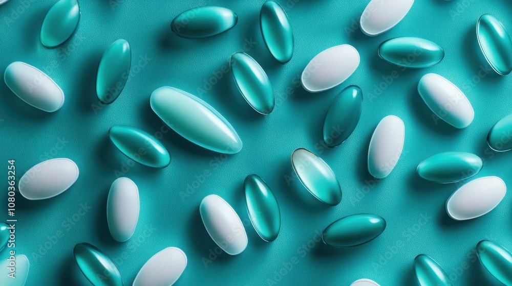 The Colorful Medication Capsule Background The Colorful Medication Capsule Background