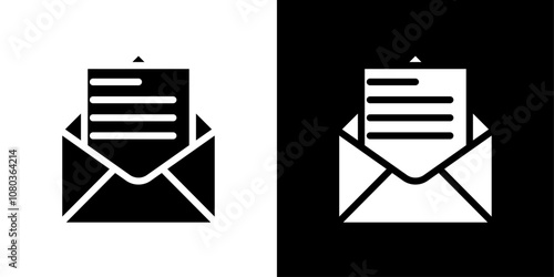 Mail message icon linear logo isolated