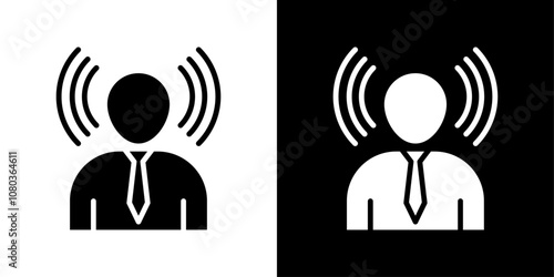 Mind awareness icon linear logo isolated