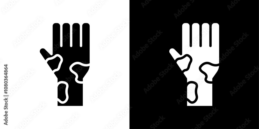 Obraz premium mottled skin icon linear logo isolated