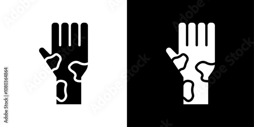 mottled skin icon linear logo isolated