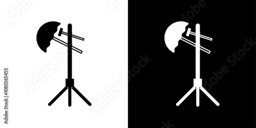 photography lighting icon linear logo isolated