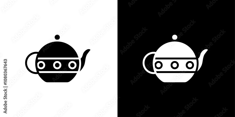 Obraz premium Teapot icon linear logo isolated