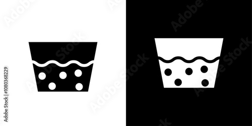 Water soak icon linear logo isolated