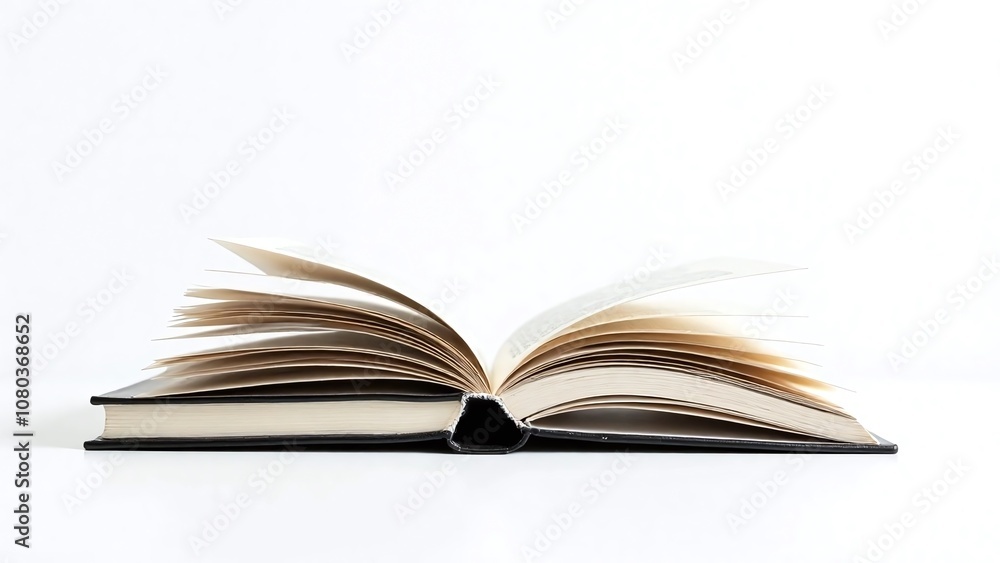 Stack of books with open top book showing pages Stack of books with open top book showing pages