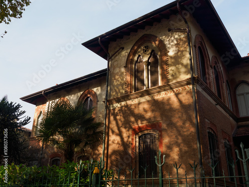 Historic house along Viale Cesare Battisti at Monza photo