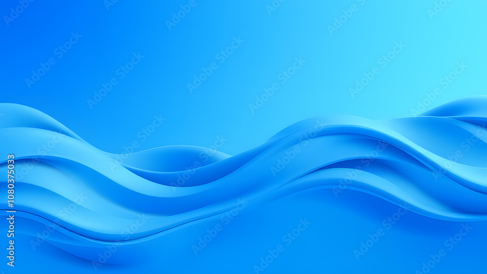 Abstract blue wave wallpaper. Created with generative AI tools Abstract blue wave wallpaper. Created with generative AI tools