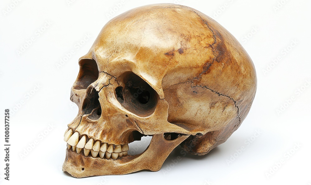 skull on white background skull on white background
