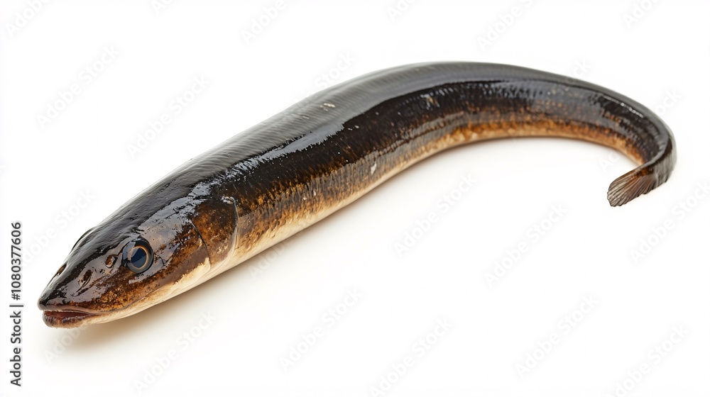 Freshwater Fish on White Background: A Captivating Close-Up Freshwater Fish on White Background: A Captivating Close-Up