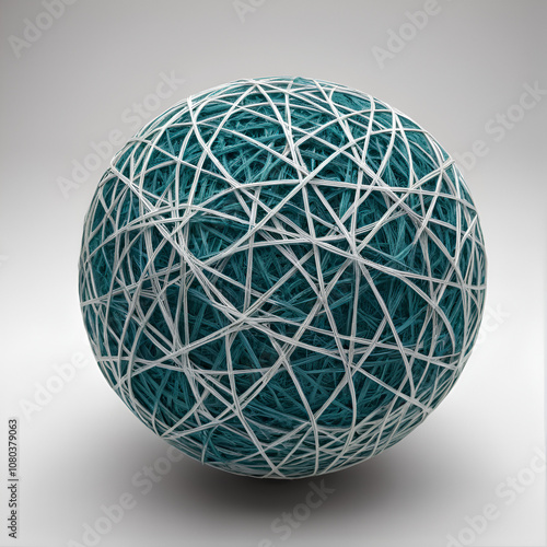 A sphere of threads.