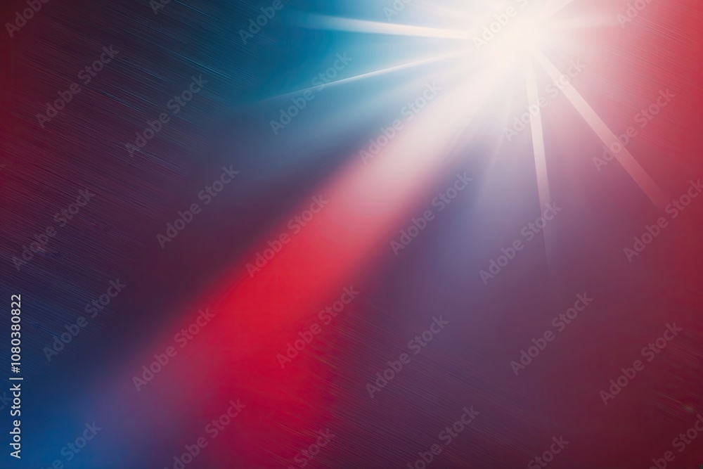 Obraz premium Abstract Red and Blue Gradient Background with Out of Focus Texture and Shine