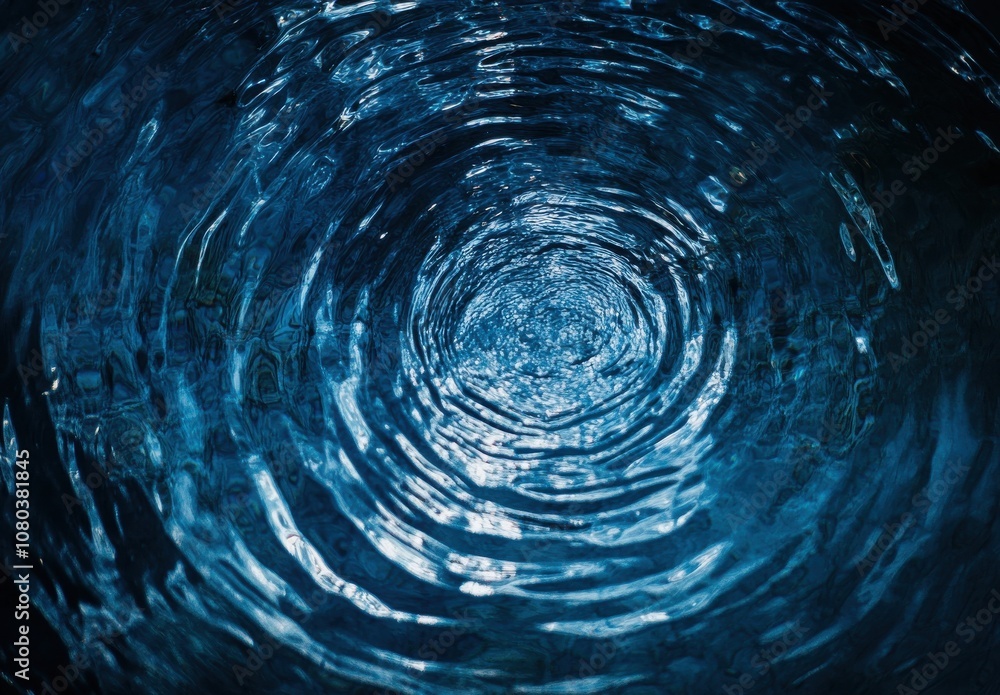 Calm Water Surface with Beautiful Ripples and Reflections Calm Water Surface with Beautiful Ripples and Reflections