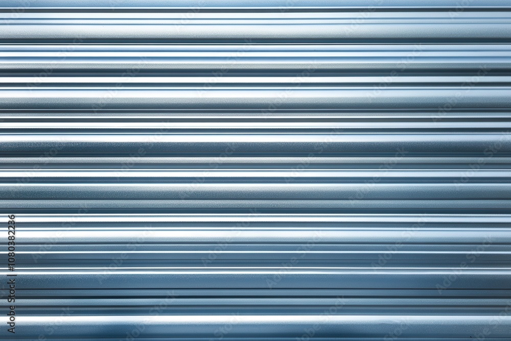 Metallic corrugated sheet with parallel lines. Ideal for backgrounds in industrial or construction themes. Metallic corrugated sheet with parallel lines. Ideal for backgrounds in industrial or construction themes.