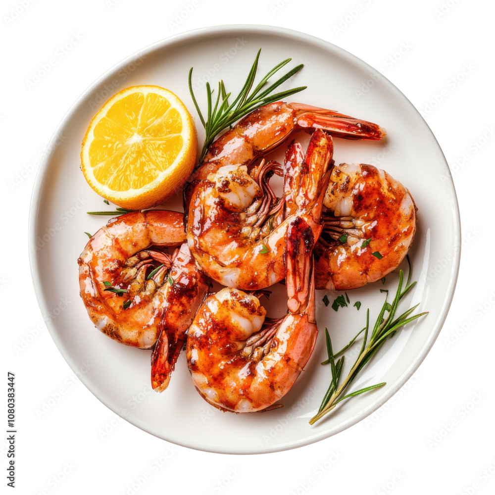 Grilled Shrimp with Lemon and Rosemary – A Savory Mediterranean-Inspired Seafood Dish Perfect for Light and Healthy Dinners PNG Icon on transparent background Grilled Shrimp with Lemon and Rosemary – A Savory Mediterranean-Inspired Seafood Dish Perfect for Light and Healthy Dinners PNG Icon on transparent background
