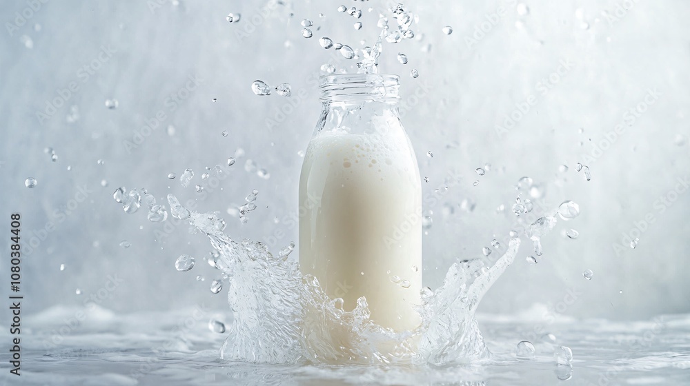 Milk Splash in a Bottle: A Refreshing Symphony of White Milk Splash in a Bottle: A Refreshing Symphony of White