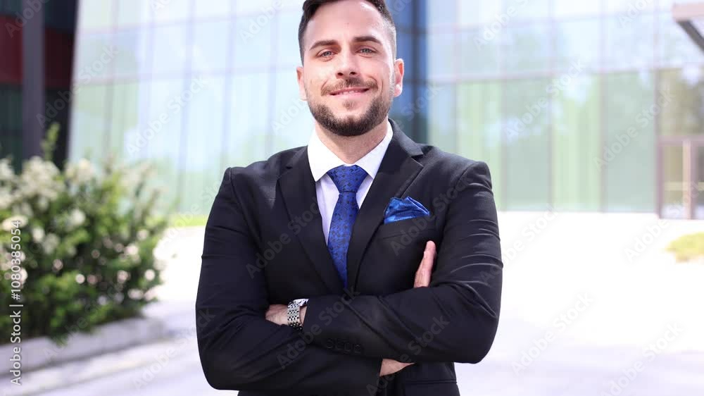 Portrait of a handsome businessman in a suit Portrait of a handsome businessman in a suit