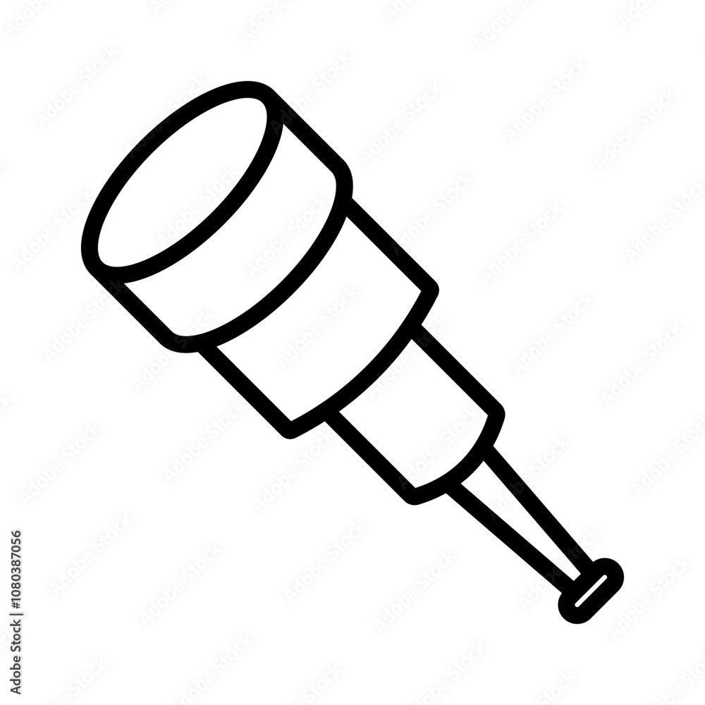 binoculars icon linear logo mark in black and white binoculars icon linear logo mark in black and white