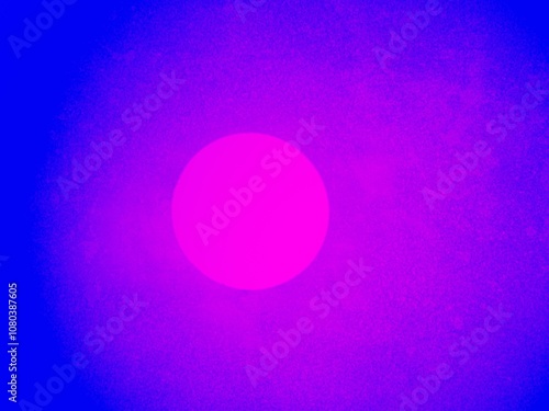 Glowing distressed textured moon frosted glass pink blue purple background with copy space 