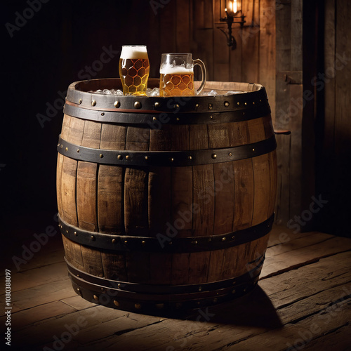 Bier - Bierfass aus Holz photo