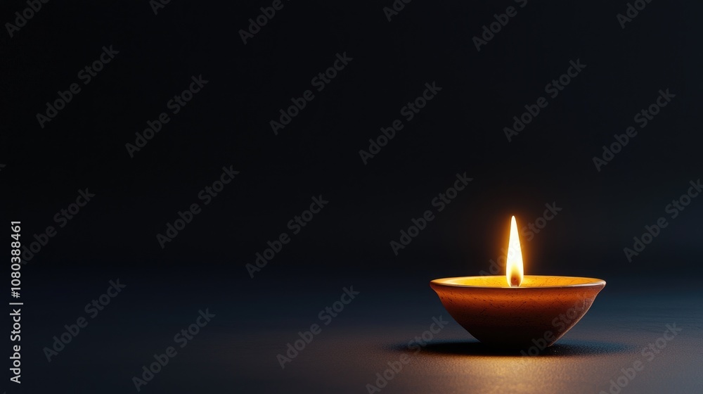 A solitary candle flame flickers gently in a dark setting, creating a serene atmosphere with soft light and shadows, perfect for conveying peace and tranquility in various contexts. A solitary candle flame flickers gently in a dark setting, creating a serene atmosphere with soft light and shadows, perfect for conveying peace and tranquility in various contexts.