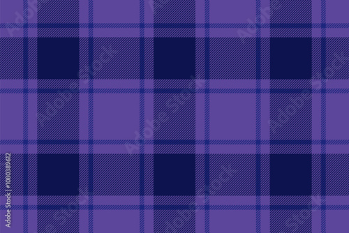 Mix background texture pattern, back to school check plaid tartan. Striped seamless vector fabric textile in blue and indigo colors.