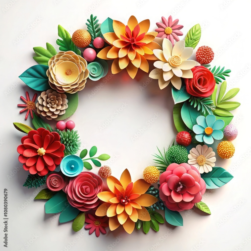 christmas wreath with holly berries christmas wreath with holly berries