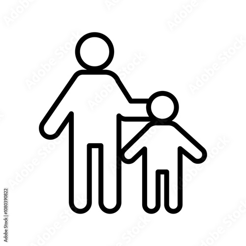 Guardian icon linear logo mark in black and white