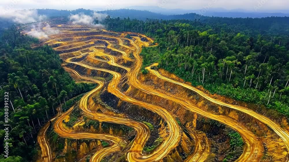 Deforestation and Mining in a Tropical Rainforest Deforestation and Mining in a Tropical Rainforest