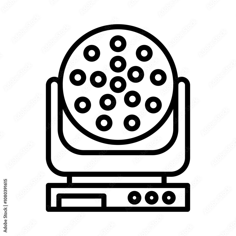 laser lamp icon linear logo mark in black and white laser lamp icon linear logo mark in black and white
