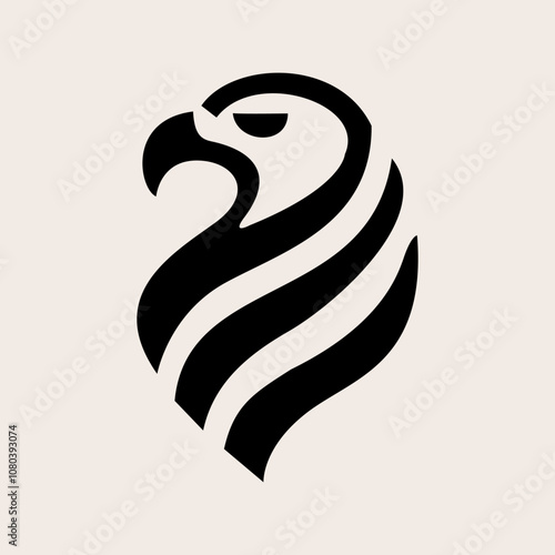 Abstract eagle head logo