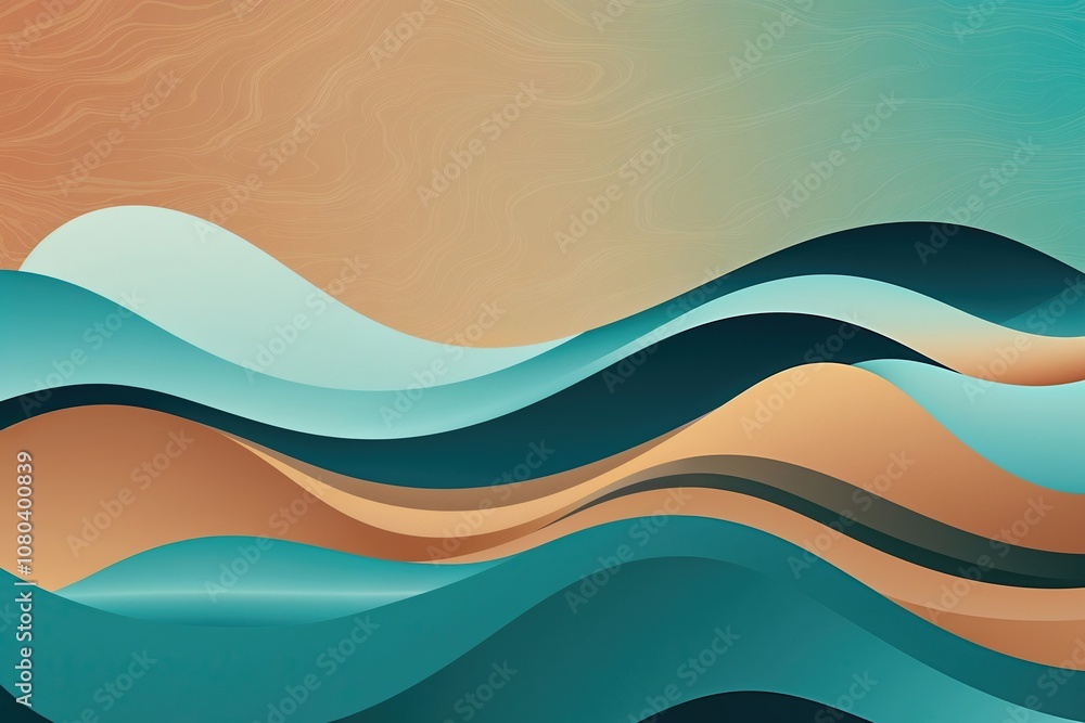 Elegant Abstract Gradient Wave Texture for Relaxing Summer Lifestyle Design Elegant Abstract Gradient Wave Texture for Relaxing Summer Lifestyle Design