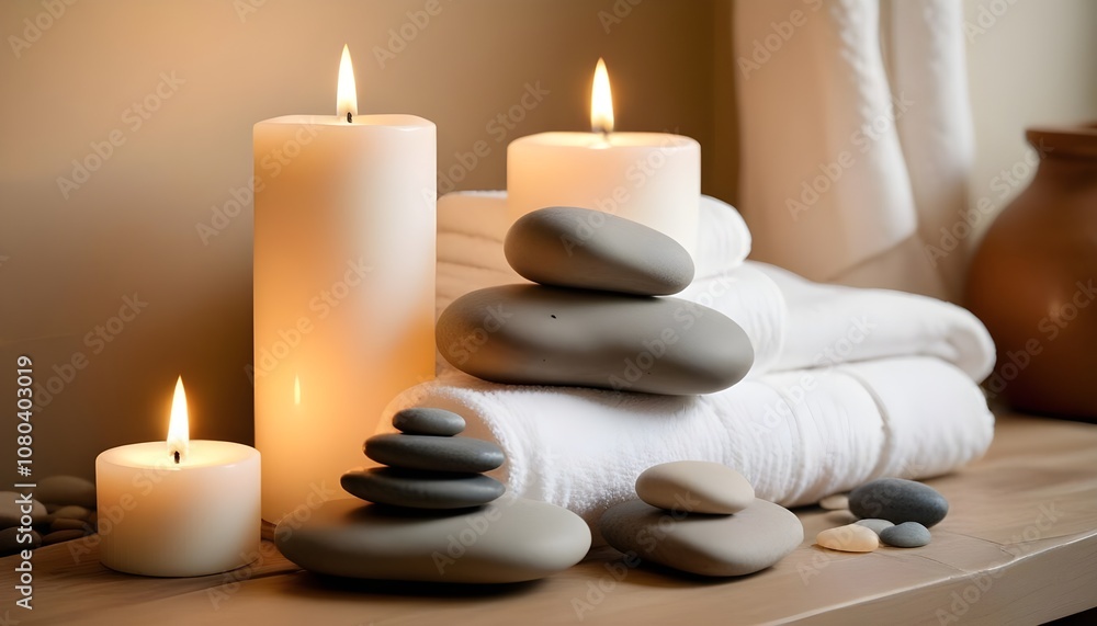spa still life with candles spa still life with candles