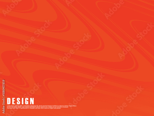 Abstract 3d orange background. Dynamic sound waves. Design elements. Vector illustration. Luxury background for posters, placards, brochures, banners, headers, covers, etc.