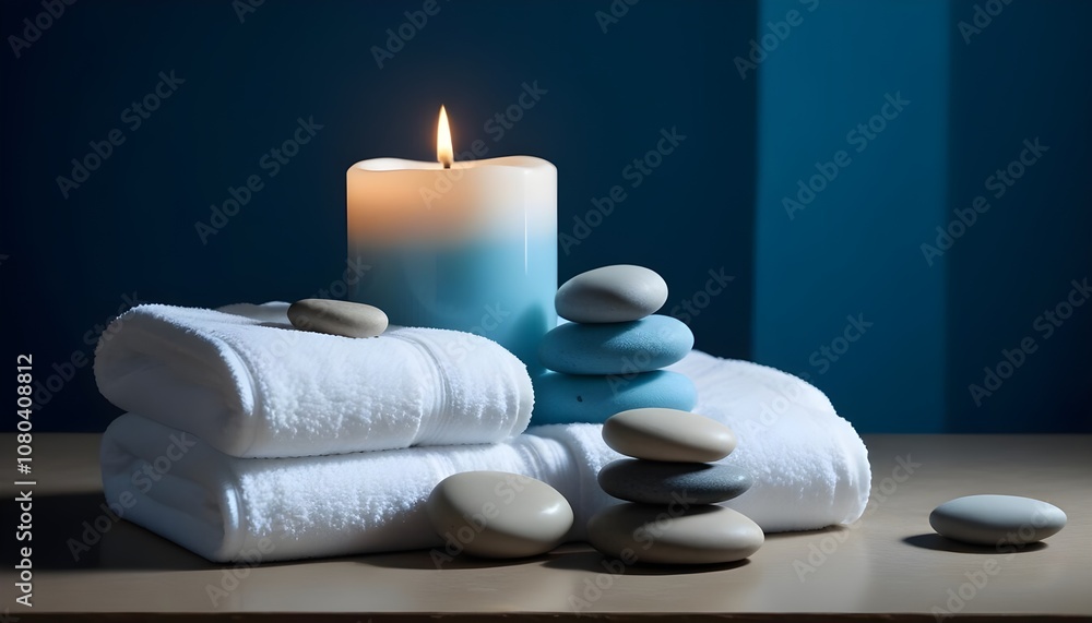 spa still life with candles spa still life with candles
