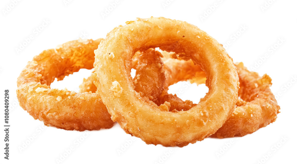 Onion fried rings on a white background. isolated background. Onion fried rings on a white background. isolated background.