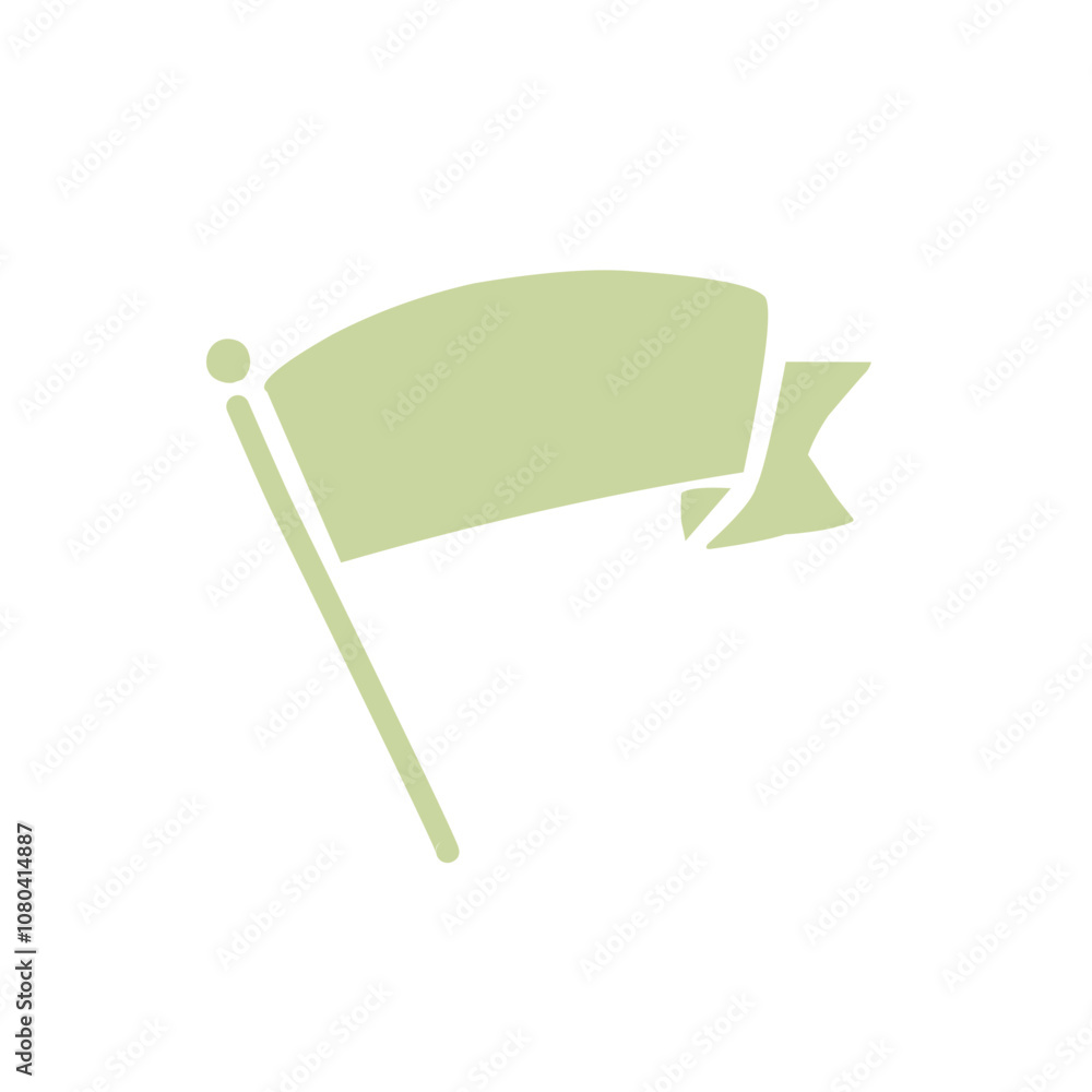 Vector Flag and Banner Icon Vector Flag and Banner Icon